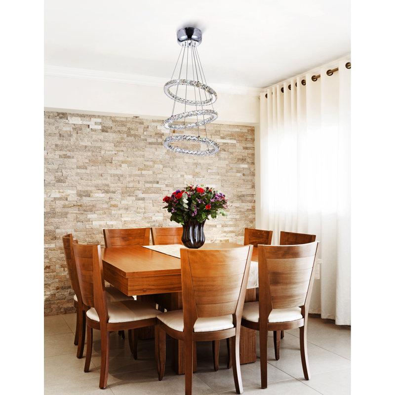 Orren Ellis Bacon 54Light Crystal Chandelier & Reviews Wayfair